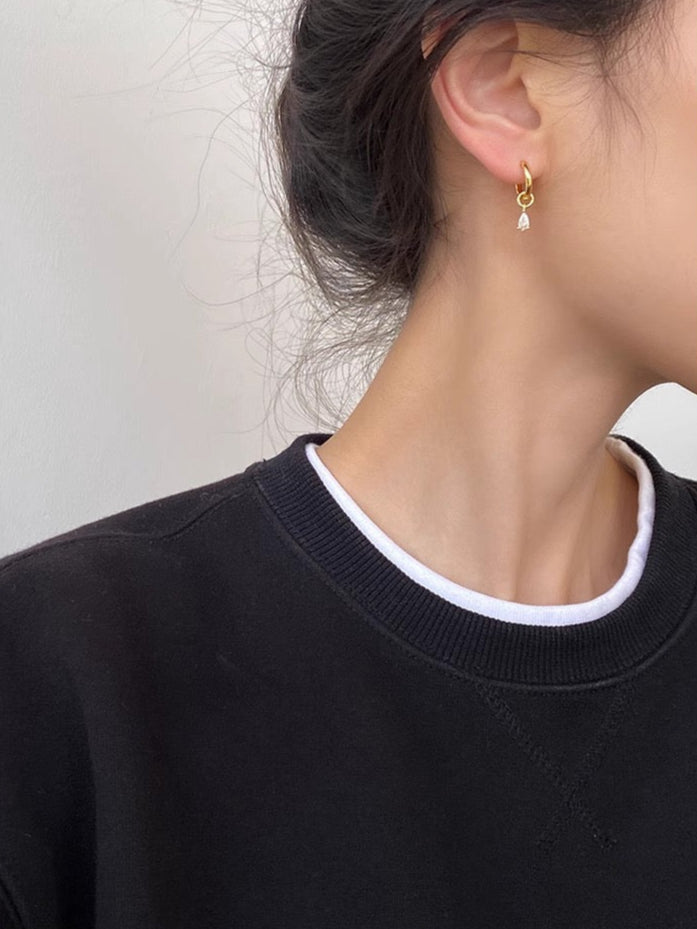 Golden Hour – Asymmetrical Drop Hoop Set