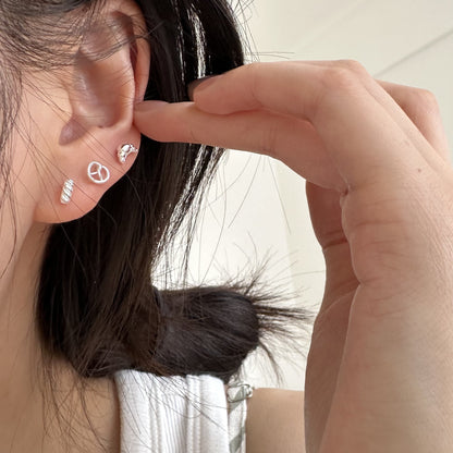 Petit Bites – Mini Sterling Silver Stud Earrings - Una