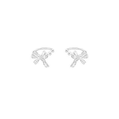 Whimsy Knot – Sterling Silver Butterfly Bow Ear Cuff - Una