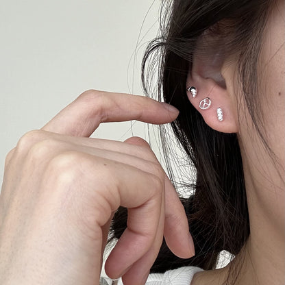 Petit Bites – Mini Sterling Silver Stud Earrings - Una