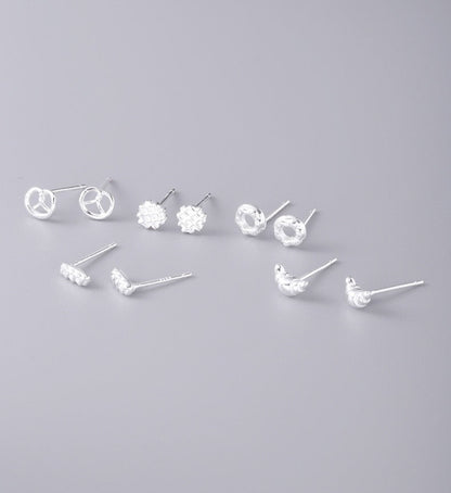 Petit Bites – Mini Sterling Silver Stud Earrings - Una