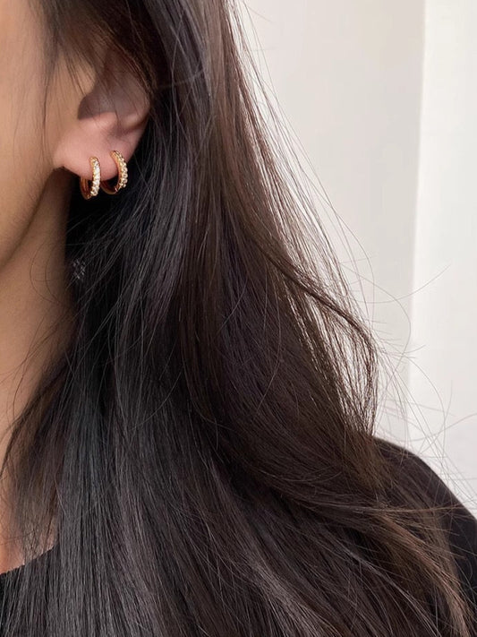 Golden Hour – Asymmetrical Drop Hoop Set