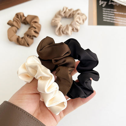 Everyday Grace – Minimalist Satin Scrunchie Set (5 Colors) - Una